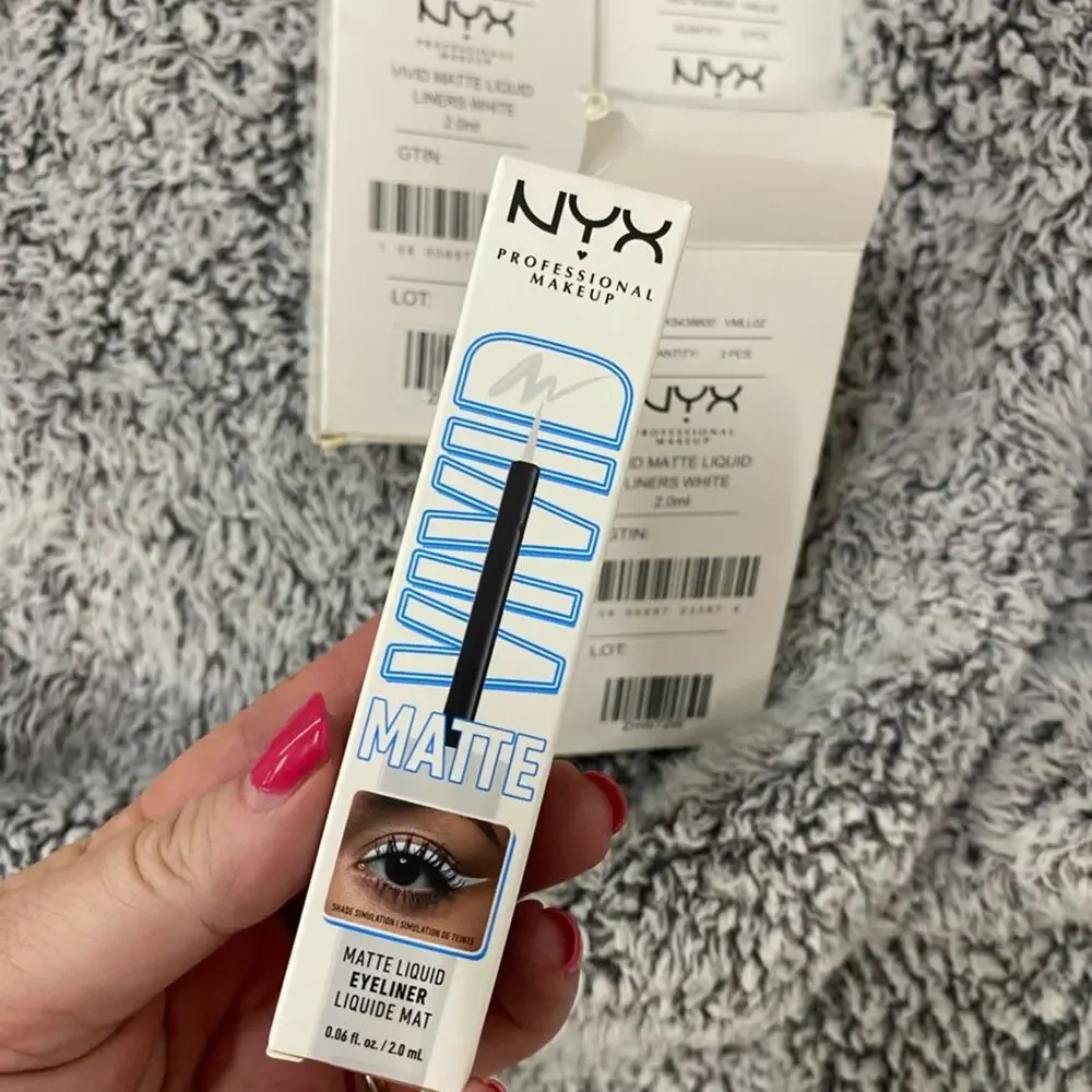 NYX White Vivid Matte Liquid Eyeliner New Full Size NWT